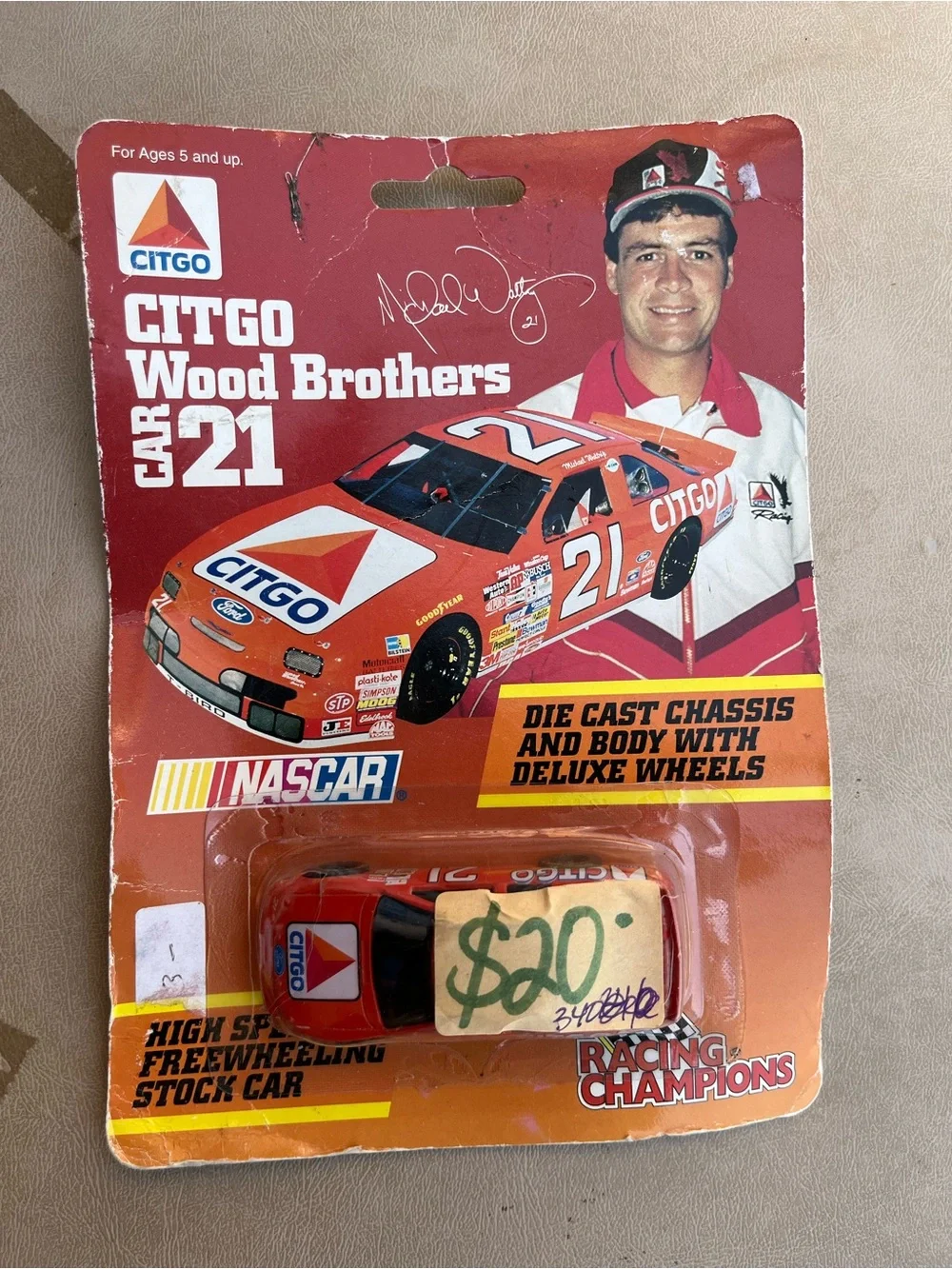 Champion Citgo Red #21 NASCAR Die-Cast Toy Car